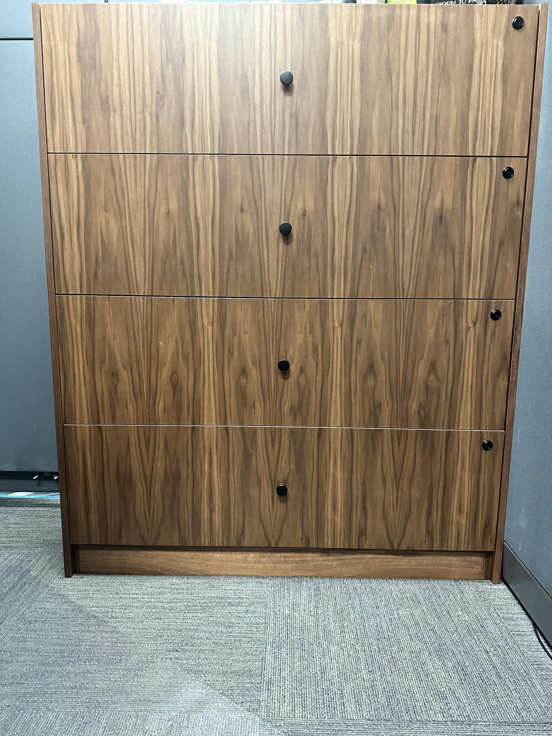 Walnut Filing Cabinet (10 Total)